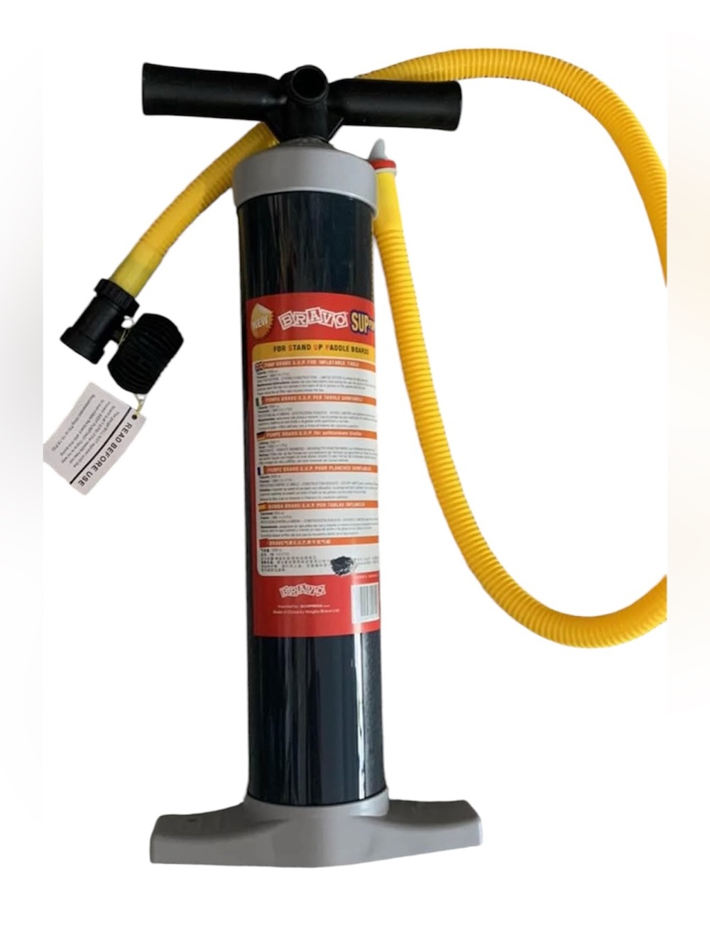 Portable SUP Yellow Pump with Black Body -